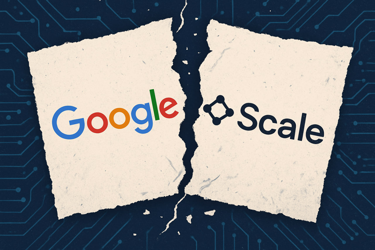 گوگل در آستانه قطع همکاری با Scale AI؛ پروژه ۲۰۰ میلیون دلاری به خطر افتاد