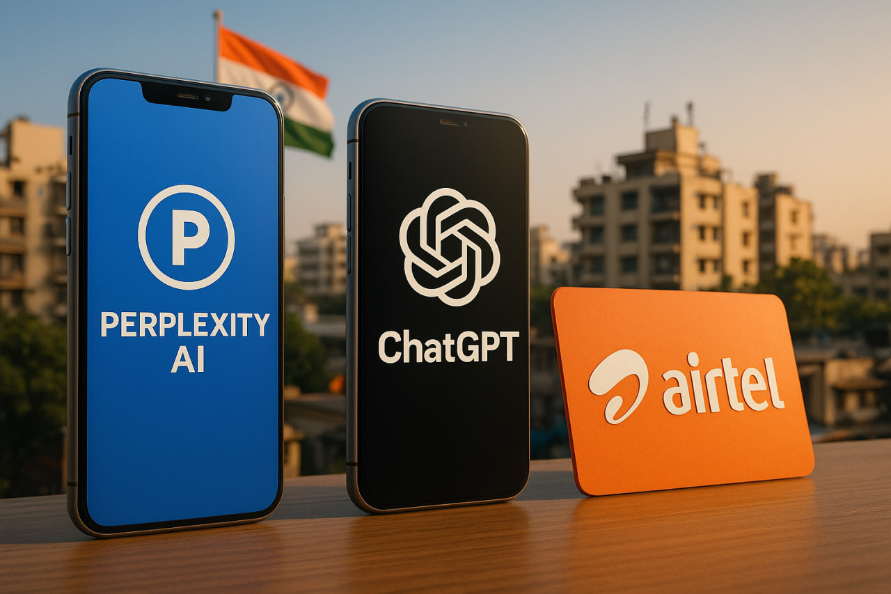 آیا Perplexity میتونه تو هند از ChatGPT جلو بزنه؟ بازی بزرگ با همکاری Airtel شروع شد!