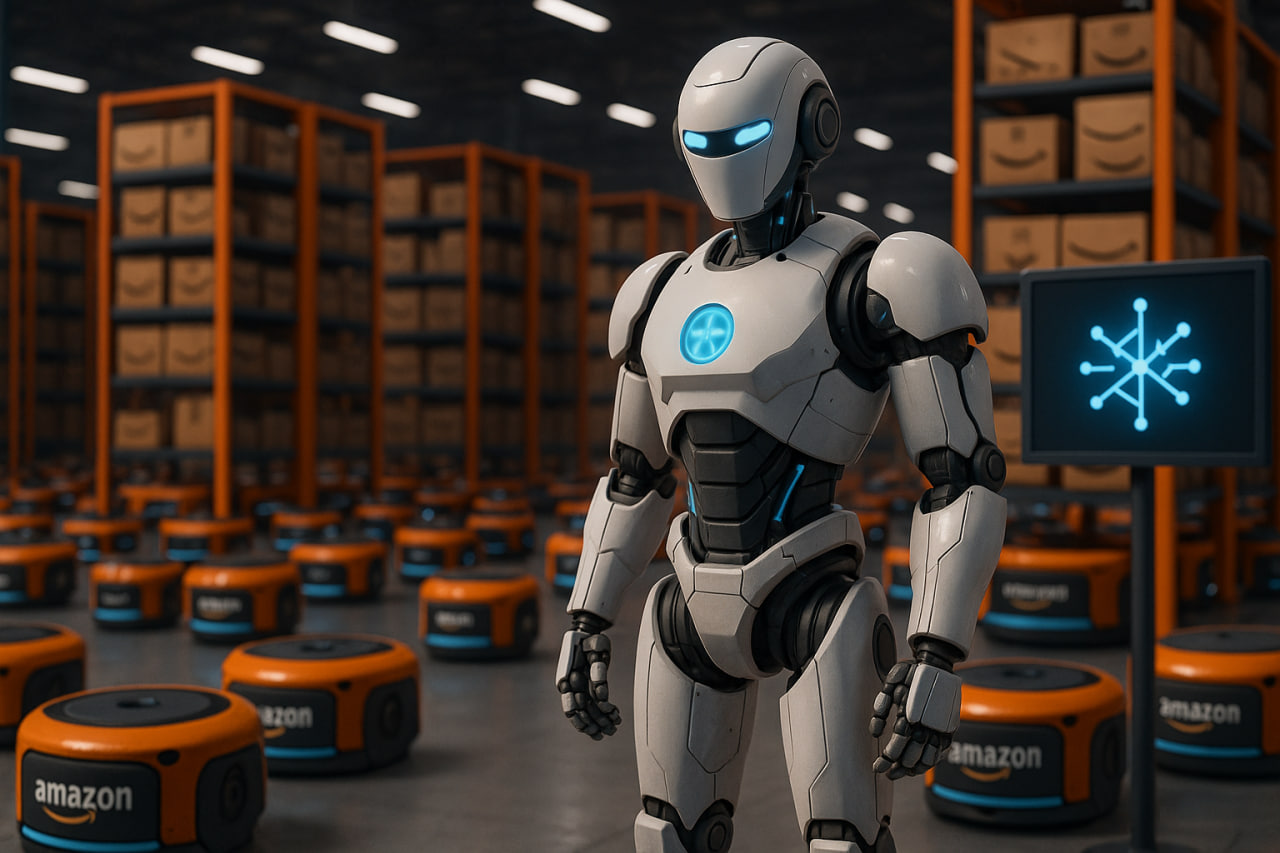 آمازون به رکورد یک میلیون ربات رسید؛ هوش مصنوعی جدید DeepFleet برای هدایت ارتش ربات‌ها!